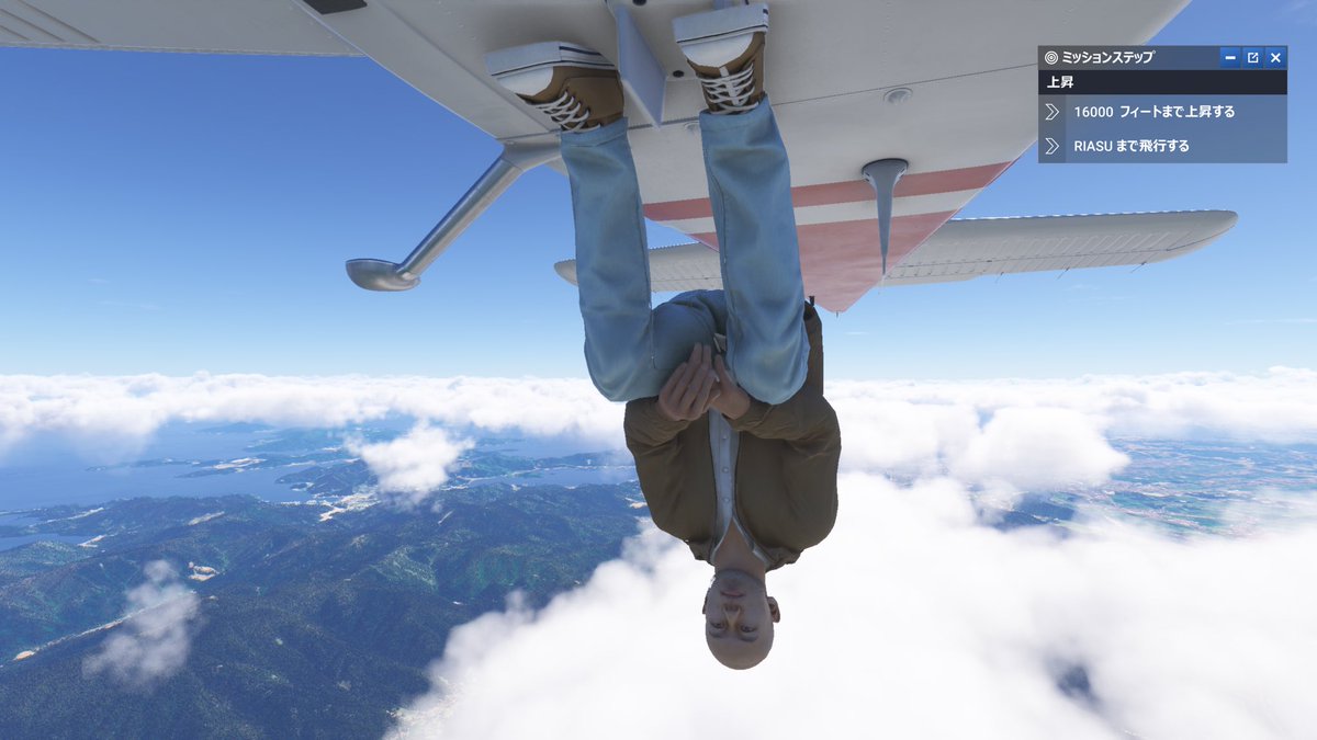 mudo9999's tweet image. あれ？車輪しまい忘れたかな…？
……
……！！？？？
 #MSFS024