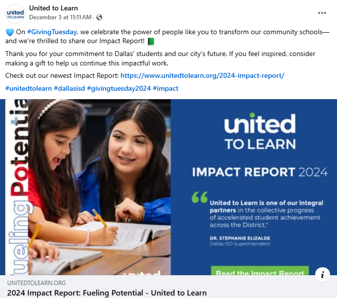 RCaintherapy's tweet photo. Thrilled to be part of #unitedtolearn, seeing how community members can truly change our schools!  

Check out our Impact Report 2024 and think about supporting us with a donation to keep this positive momentum going! 🌟
#dallasisd #impact #education

https://t.co/MHmS8sNDSz https://t.co/D9hlRBgon4