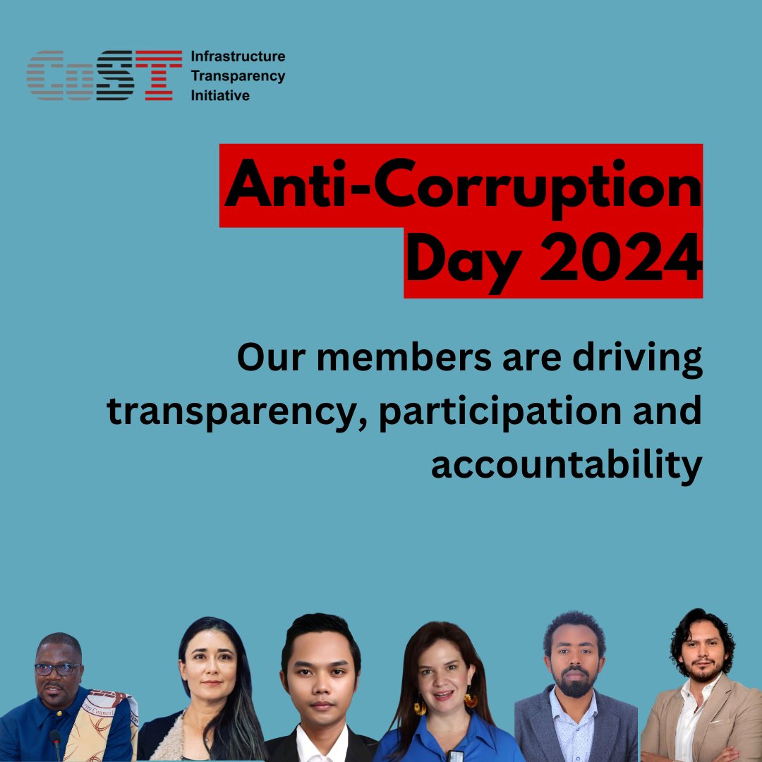 To mark #AntiCorruptionDay, we asked our members about corruption in their cities and regions, and the work that they're doing to change the tide. 

Our members are finding success in using our approach, tools and standards. 

infrastructuretransparency.org/news/anti-corr…