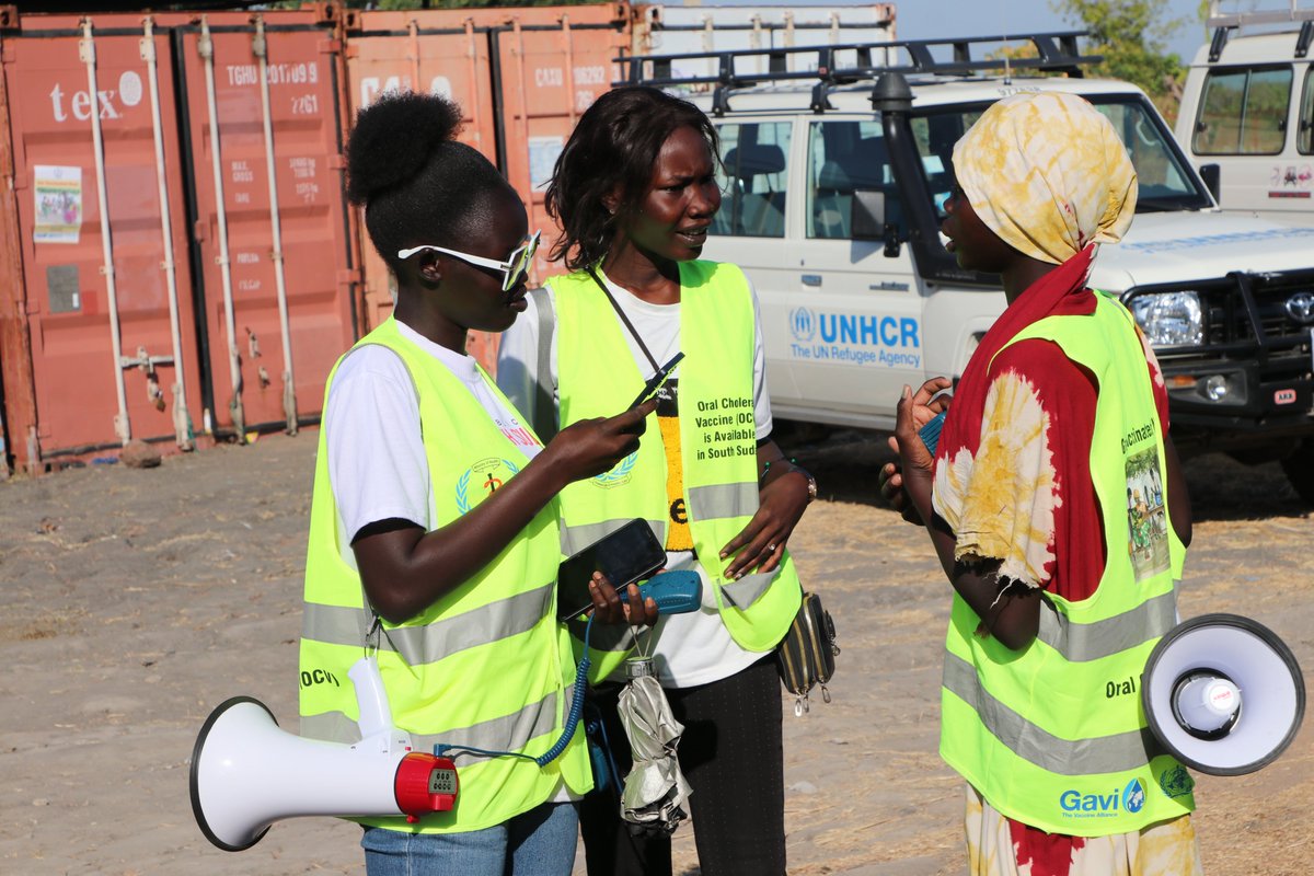 WHOSouthSudan's tweet photo. Cholera vaccination campaign kicks off in Renk County!!

Today marks the start of the oral cholera vaccination campaign in Renk County, where an outbreak was declared months ago. thanks to funding from @Gavi and support from @WHOSouthSudan, @unicefssudan and other partners. https://t.co/x1v3ObGGS4