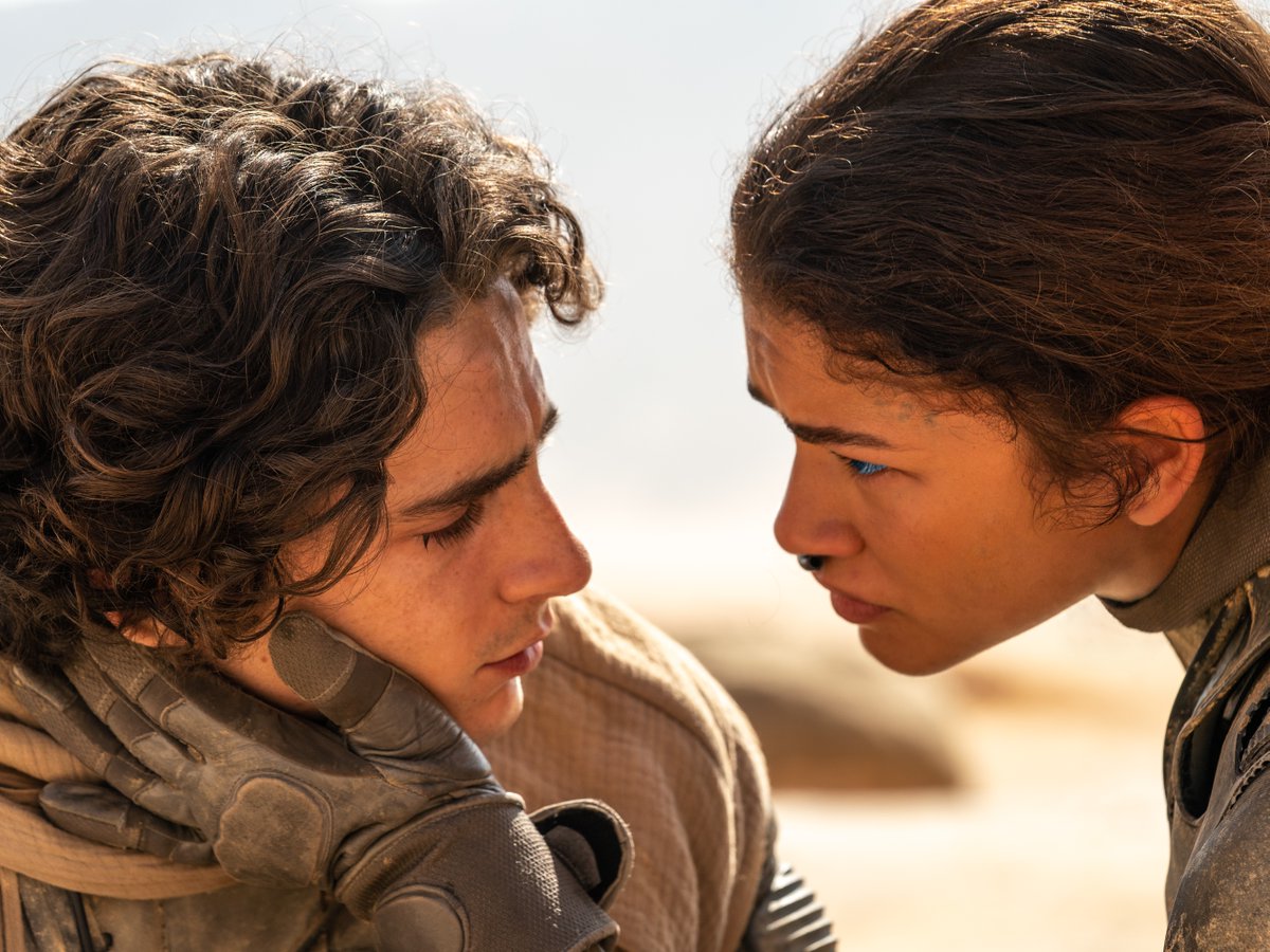 WarnerBrosUK's tweet photo. Dune: Part Two is back in IMAX, featuring an exclusive Denis Villeneuve Q&amp;A hosted by Riz Ahmed. Don’t miss it, in cinemas nationwide now. https://t.co/tuT5AyzXd4