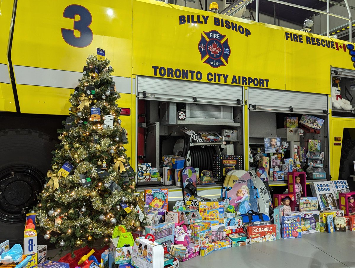 Nieuport's tweet photo. Did you catch @NeilPakey, CEO of Nieuport, and @RJSteenstra, CEO of @PortsToronto, on @CP24 today discussing @bbishopairport’s participation in @Chum1045's Christmas Wish? We’re humbled, along with our partner @Ornge, to help make kids’ wishes come true this holiday!