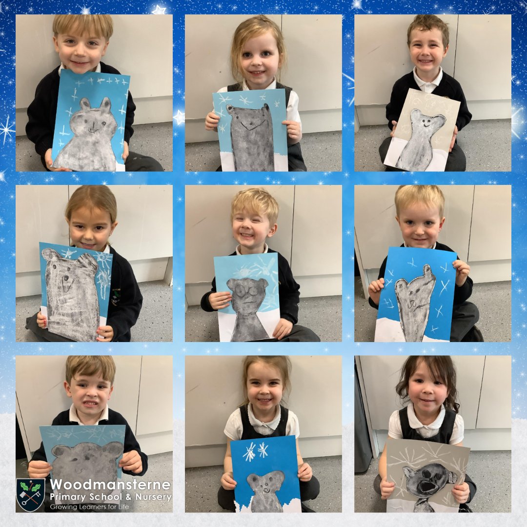 Woodmansternesy's tweet photo. Our Reception children have created these stunning polar bear portraits using chalk and charcoal! Their creativity shines through as they explore these wintry scenes. A fantastic way to develop artistic skills and celebrate the season! #ReceptionArt #PolarCreativity #WinterWonder https://t.co/4oFAwMKrnh