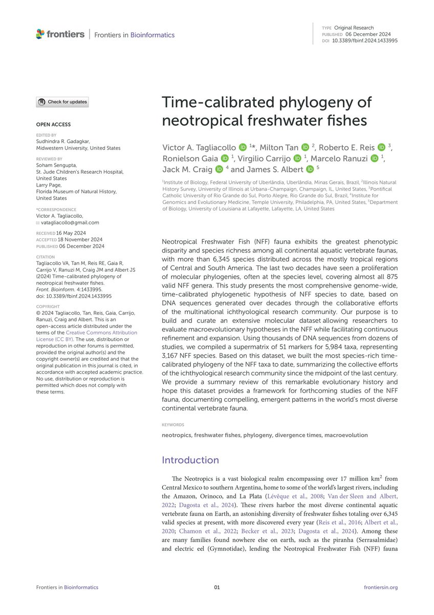 RoniGaia's tweet photo. Time-calibrated phylogeny of neotropical freshwater fishes
https://t.co/vXnpPAbnQz https://t.co/45Wq3lBY2r
