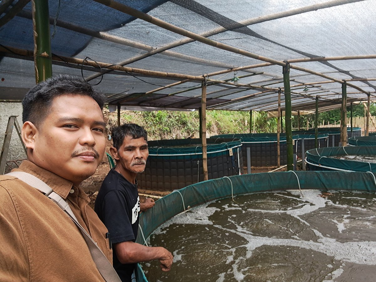 AgungDelly's tweet photo. Jumat ( 06 / 12 ) Delly Agung Rifansyah Luhkan Kabupaten Bogor, di Kelompok Gagah Gumencrang Desa Banjarsari Kecamatan Ciawi , Kegiaan Monitoring Usaha Pembesaran ikan Nila Kelompok. #giatluhkansatmingkalbogor #Kabbogor #Aktivitas #Budidaya https://t.co/UfvjQmSC3Q