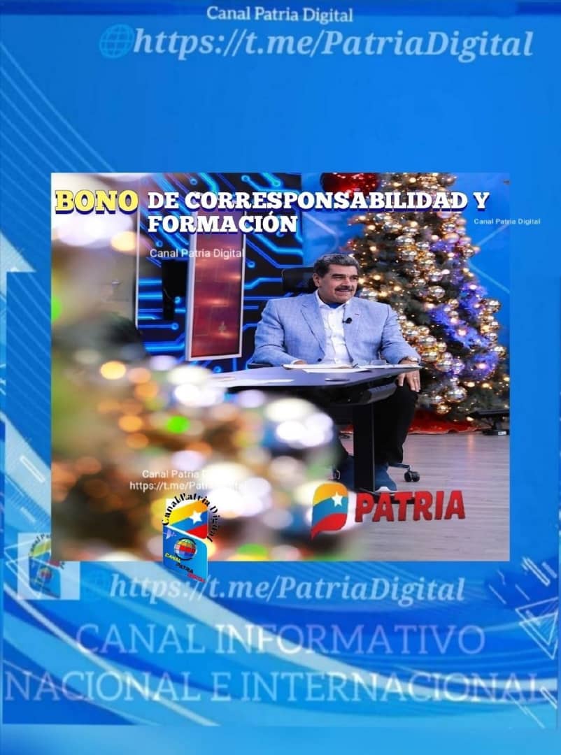 canalpatriadig's tweet photo. #AHORA 

🚨✅ 💳 Inicia la entrega del Bono de Corresponsabilidad y Formación. (Diciembre 2024) enviado por el presidente Nicolas Maduro a través de la Plataforma Patria para trabajadores del sector público, nómina especial.

MONEDERO PATRIA: CREDITO por Bs 7.500,00 

📱 𝐂𝐚𝐧𝐚𝐥 𝐏𝐚𝐭𝐫𝐢𝐚 𝐃𝐢𝐠𝐢𝐭𝐚𝐥