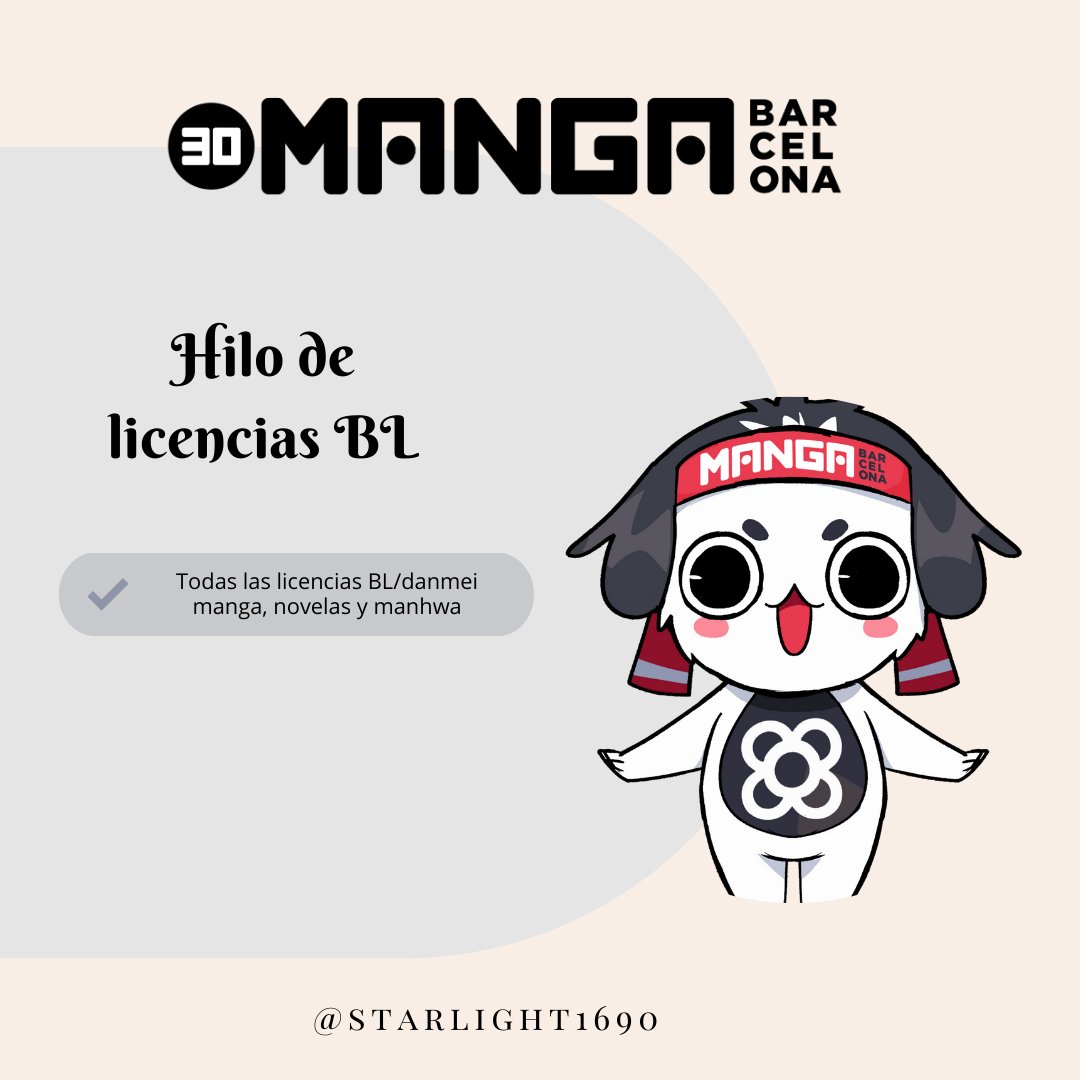 Hilo con todas las licencias BL/manhua BL/ danmei del #30mangaBCN