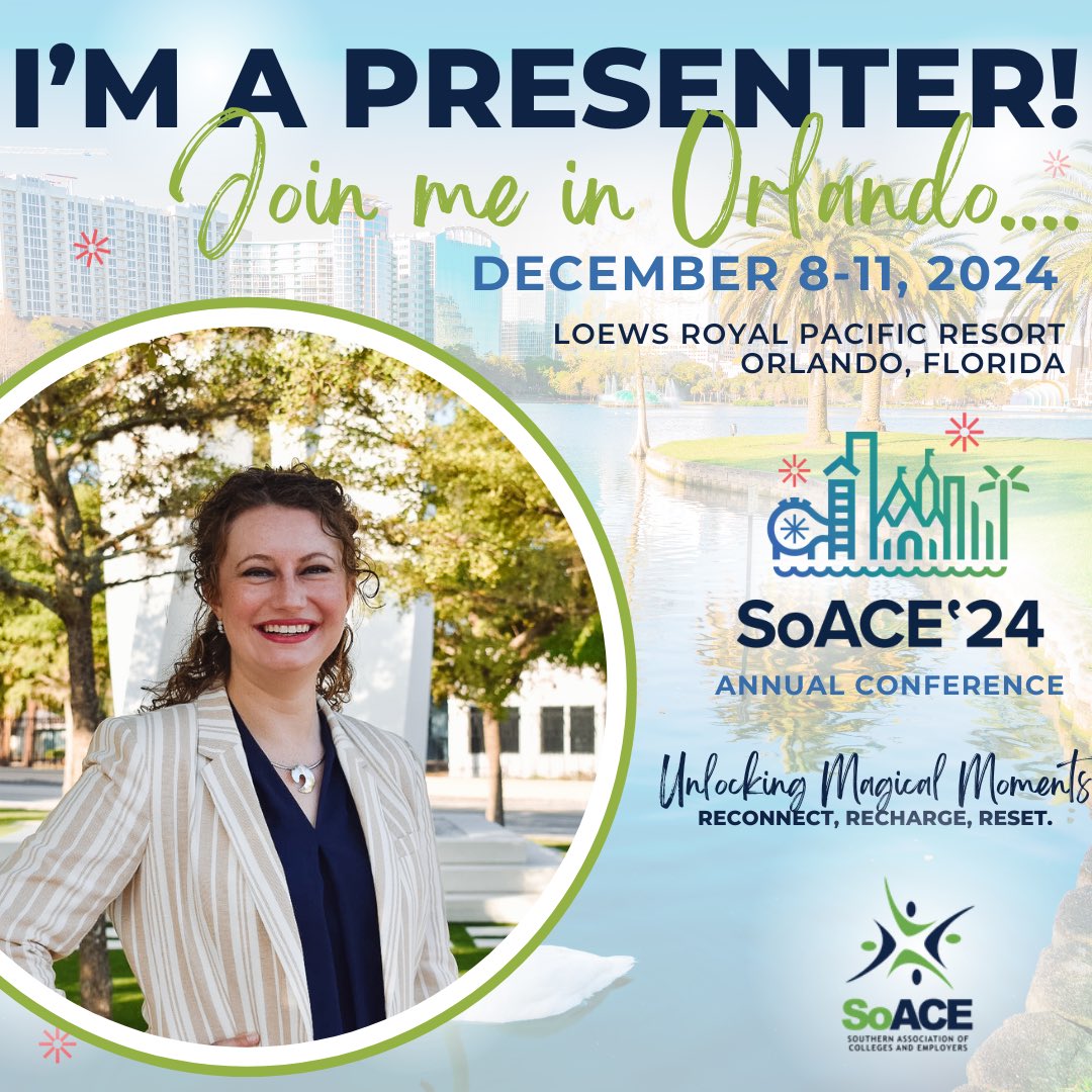 Excited to present with my colleagues @SouthernACE 2024 conference today!…Do traditional career fair models and recruitment strategies always work? Not always! Join me for “Making Magic Happen: Unlocking High ROI for Campus Recruiting and Career Readiness”. #SoACE24