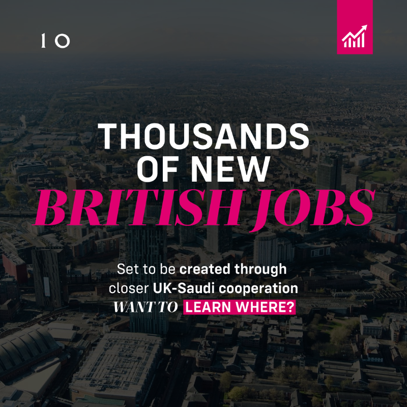 10DowningStreet's tweet photo. Closer UK-Saudi cooperation will drive investment into cities and regions across the UK.  
  
Major green energy projects will create the jobs of the future and help deliver on our Plan for Change, kickstarting economic growth and putting more money in working people’s pockets.