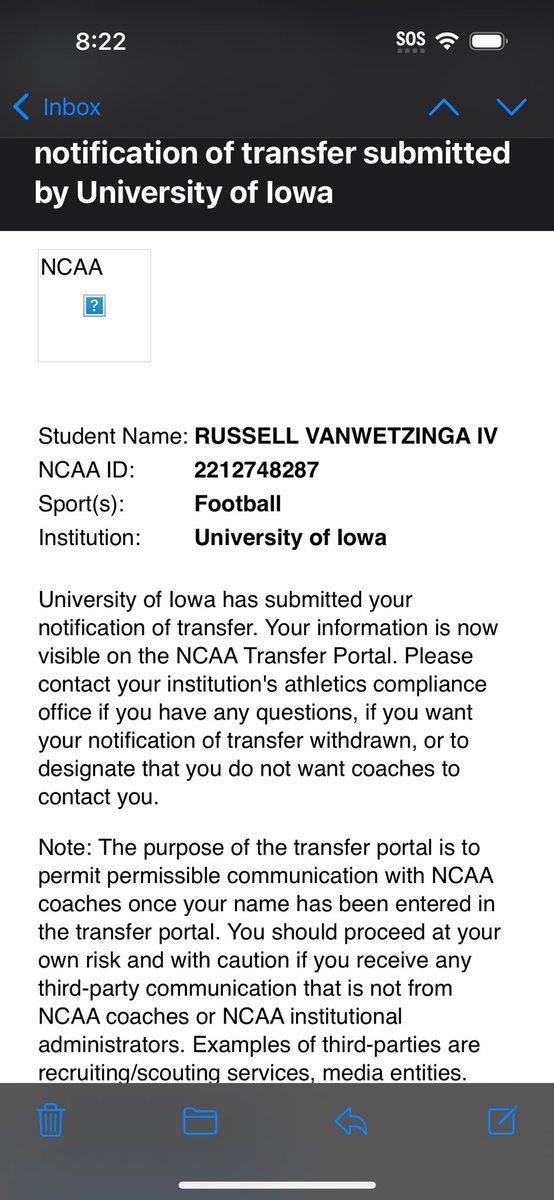 Officially in the portal.