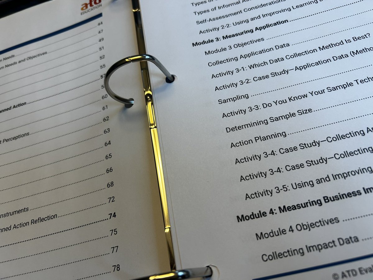 Latrina Cockrell (@latrinacockrell) on Twitter photo Day 1 of 6 for this ATD certificate course and I’m ready. I’m a nerd for evaluating learning, specifically measuring and evaluating transfer and impact of practice into the work environment. <a href="/atd/">Association for Talent Development (ATD)</a> Day 1 of 6 for this ATD certificate course and I’m ready. I’m a nerd for evaluating learning, specifically measuring and evaluating transfer and impact of practice into the work environment. <a href="/atd/">Association for Talent Development (ATD)</a>