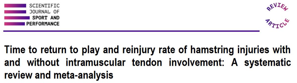 Anne van der Made (@avandermade) on Twitter photo Want an overview of current evidence on intramuscular (hamstring) tendon injury?
Check out the latest systematic review by <a href="/mosphysio/">Michael O'Sullivan</a> & team!
▶️Time to RTP
▶️Re-injury rate
▶️Methodological quality assessment
Link (🔓): sjsp.aearedo.es/index.php/sjsp… Want an overview of current evidence on intramuscular (hamstring) tendon injury?
Check out the latest systematic review by <a href="/mosphysio/">Michael O'Sullivan</a> & team!
▶️Time to RTP
▶️Re-injury rate
▶️Methodological quality assessment
Link (🔓): sjsp.aearedo.es/index.php/sjsp…