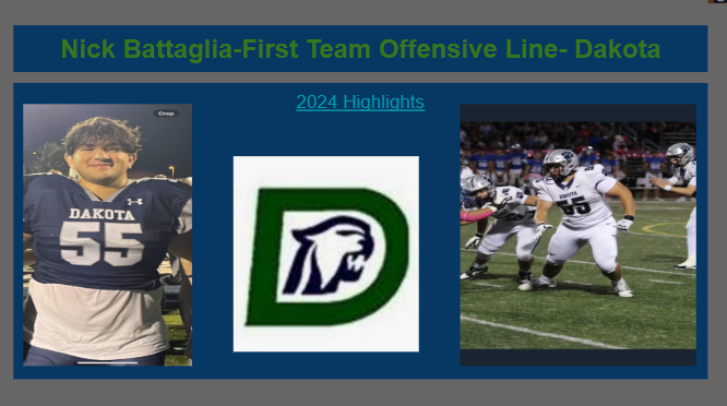 Macomb County Football Coaches Association (@macombcoaches) on Twitter photo All County 1st Team Offensive Line Tier 1. <a href="/DakotaFootball/">Dakota Football</a> Nick Battaglia <a href="/nickbattaglia55/">Nick Battaglia</a> All County 1st Team Offensive Line Tier 1. <a href="/DakotaFootball/">Dakota Football</a> Nick Battaglia <a href="/nickbattaglia55/">Nick Battaglia</a>