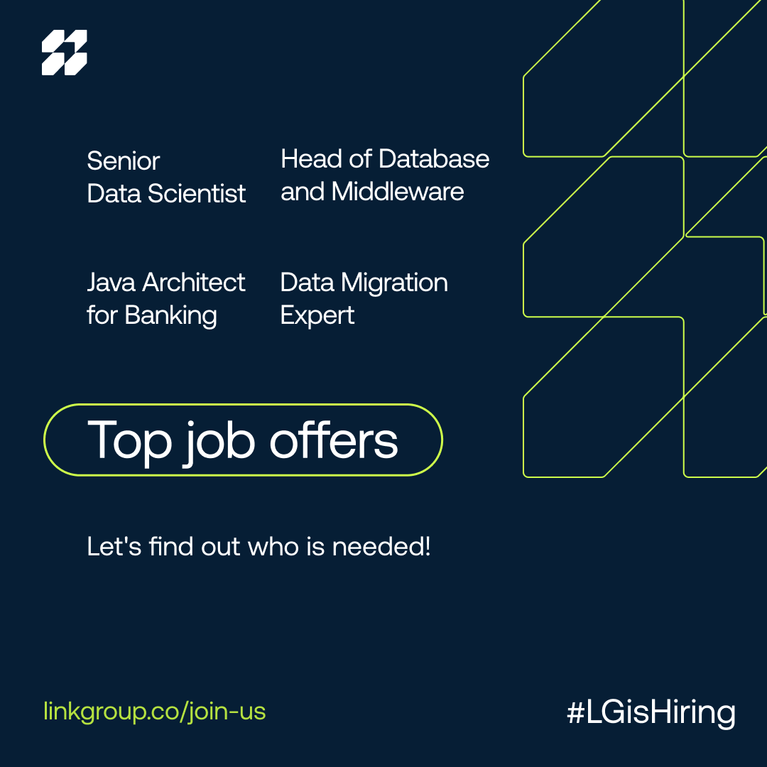 LinkGroup_co's tweet photo. Ready for your next big career move? These roles are designed for ambitious professionals ready to make an impact. Check them out:

Senior Data Scientist
💰 130 – 150 PLN/h | 📍 Onsite/Warsaw
https://t.co/gFerlqH2MK
💬 Contact: marcelinaklechowska@linkgroup.pl

Head of Database and Middleware
💰 25,000 – 34,000 PLN gross/month | 📍 Hybrid/Warsaw
https://t.co/sgyJhsoSSY
💬 Contact: mikolajjakubiec@linkgroup.pl

Java Architect for Banking
💰 130 – 150 PLN/h | 📍 Remote
https://t.co/o3Yt5iuOOU
💬 Contact: piotrcygan@linkgroup.pl

Data Migration Expert
💰 180 – 210 PLN/h | 🌍 Remote/Malaysia
https://t.co/P02aodqzaN
💬 Contact: jakubfoster@linkgroup.pl

Our recruiters are here and ready to help you find your perfect match. Let’s make your next move count. Apply now!

#hiring #ITjobs #datascience #remotework #LGisHiring