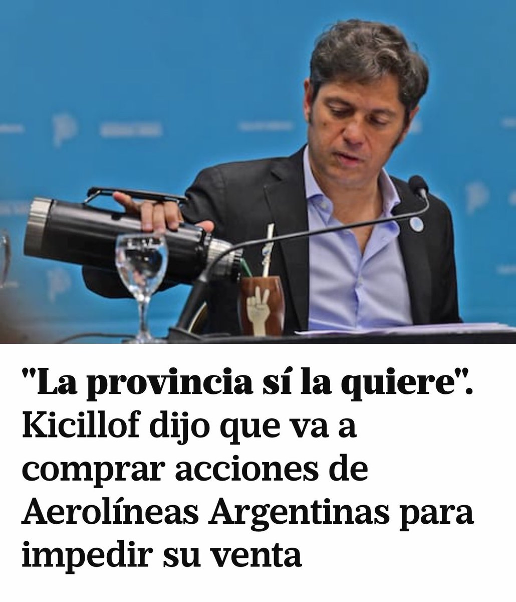 Axel Kicillof no le puede poner nafta a los patrulleros y se quiere comprar la flota de aviones de Aerolíneas Argentinas.