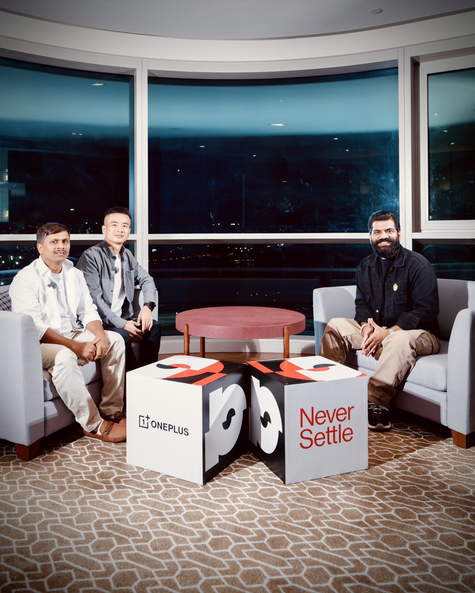 TechnicalGuruji's tweet photo. Visited the @OnePlus HQ and had a great discussion with @OnePlus_IN CEO, Robin Liu and VP, Ramagopal Reddy about the exciting plans under #ProjectStarlight...
With a ₹6000 crore investment, this initiative is focused on India-specific innovations, reliability around green line issue (including lifetime warranty), and better service for consumers..OnePlus is truly redefining the future!
#TGFamily 🔥 🔥 🔥