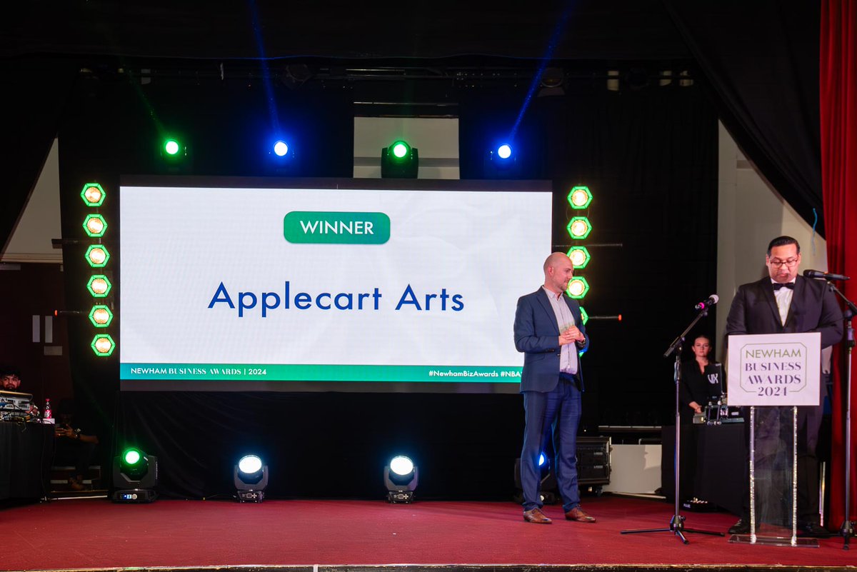 Newhamchamber (@newhamchamber) on Twitter photo Newham Chamber Business Awards 2024
Creative & Cultural Organisation of the Year Award Winner
<a href="/ApplecartArts/">Applecart Arts</a>
Award sponsored by Royal Docks <a href="/YourRoyalDocks/">The Royal Docks</a>
#NewhamAwards #NBA24 #NewhamBusiness #NewhamBusinessAwards Newham Chamber Business Awards 2024
Creative & Cultural Organisation of the Year Award Winner
<a href="/ApplecartArts/">Applecart Arts</a>
Award sponsored by Royal Docks <a href="/YourRoyalDocks/">The Royal Docks</a>
#NewhamAwards #NBA24 #NewhamBusiness #NewhamBusinessAwards