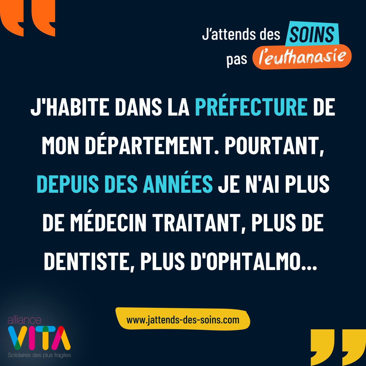 allianceVITA's tweet photo. La dégradation du système de #santé rend une loi sur l'#euthanasie encore plus dangereuse et choquante. La mort risquerait de se révéler seule issue possible face au manque de soins.
Signez l'appel à réparer le système de santé et laissez votre témoignage:
https://t.co/EhWTeykBkl https://t.co/9Png9YmE9W