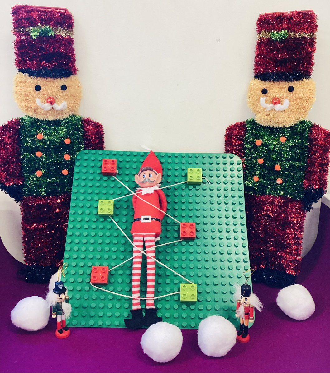 InverclydeLibs's tweet photo. ๐Our Elfy has been captured by an army of Nutcrackers.๐
If youโre nuts enough to impersonate a Nutcracker, you better not crack under pressure. ๐#LibraryElves #ElfOnAShelf https://t.co/NgTnEkeHq2