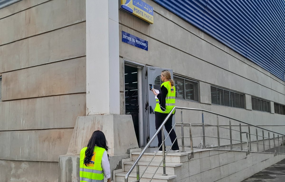 UPU_UN's tweet image. 📍UPU experts conducted a comprehensive #PostalSecurity review of key international #MailProcessing facilities in Casablanca.

The mission, in collaboration with @gbaridalmaghrib &amp;amp; @Chronopost, aimed to strengthen the resilience and trust in #Morocco's mail services☑