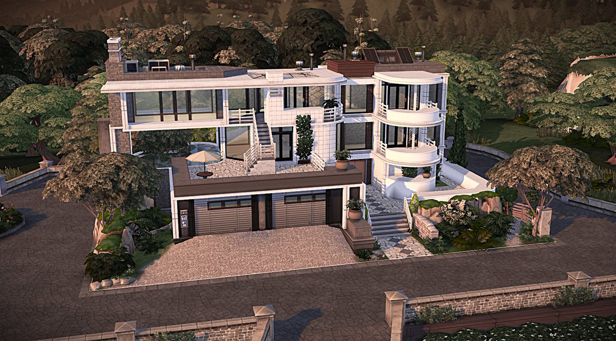 Mone54T's tweet photo. Just Started...😁#Sims4builds #TS4 #Modern #EACreatorNetwork #bilevel #sims #Showusyourbuilds #nocc #basegame https://t.co/udwIQncHl9