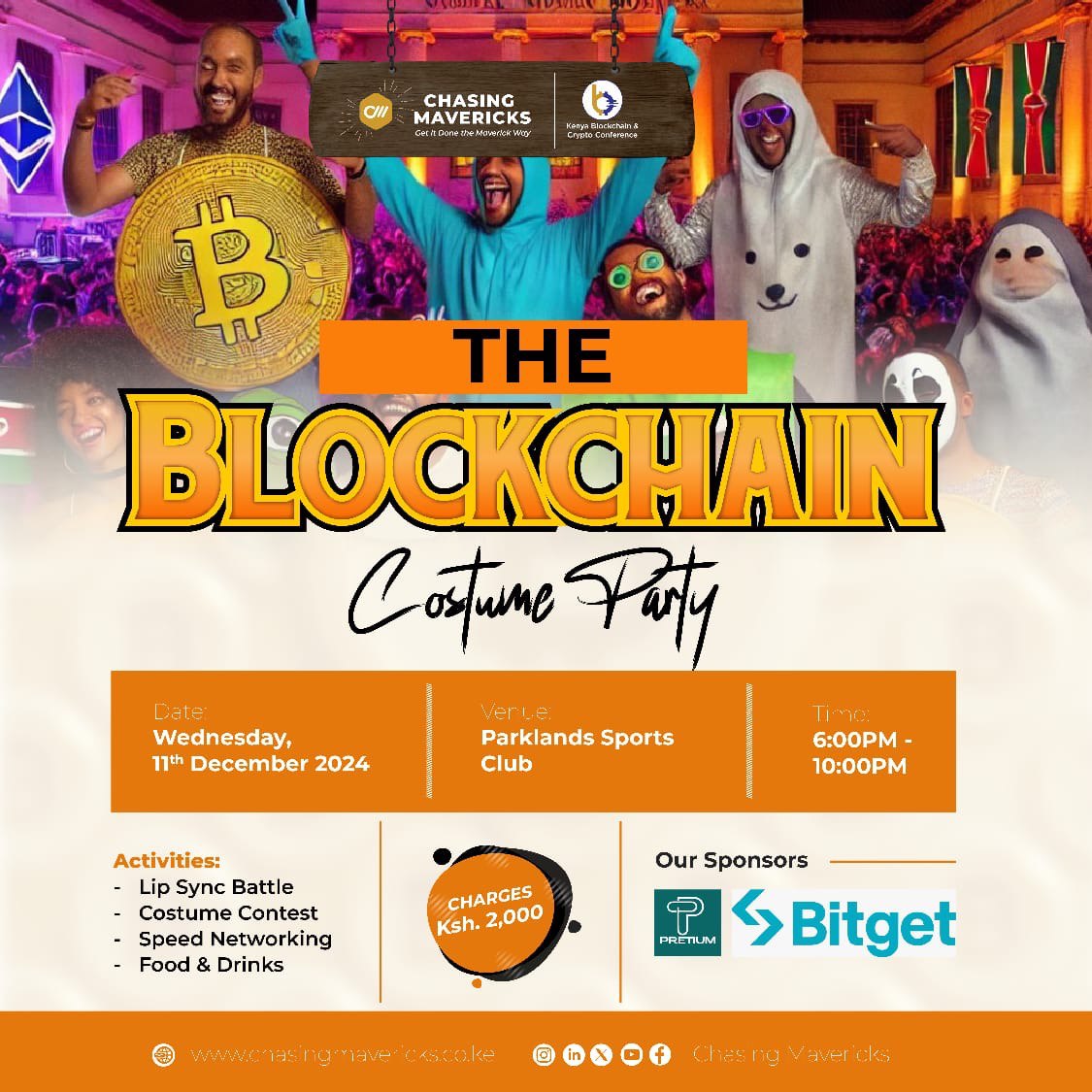 In collaboration with <a href="/KBCC_01/">Kenya Blockchain & Crypto Conference</a>
Web Tatu Hub is excited to offer free tickets to our amazing community for the Blockchain Costume Party.

Eligibility Criteria:
1. Like and retweet this post🚀
2.Follow <a href="/WebTatuHub/">WEB TATU HUB</a> 🚀
3. Follow <a href="/KBCC_01/">Kenya Blockchain & Crypto Conference</a> 🚀