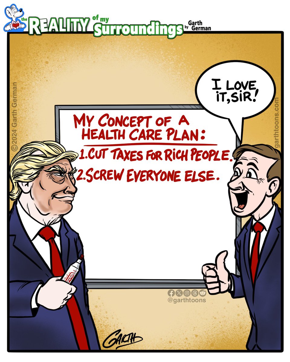 garthtoons's tweet photo. I think we know his concept of a plan.
Follow for more cartoons!
#healthcare #healthcareplan #conceptofaplan https://t.co/ZRqqcOjMfk