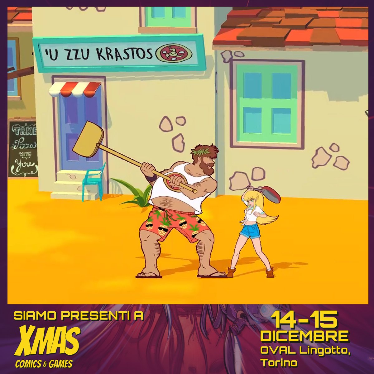 ironpawsgame's tweet photo. Questo fine settimana saremo al Torino XMas Comics, dove potrete provare la nostra demo! Venite a trovarci 😈 #vsrage #indiegame #retrogaming https://t.co/O20xSyeAVE