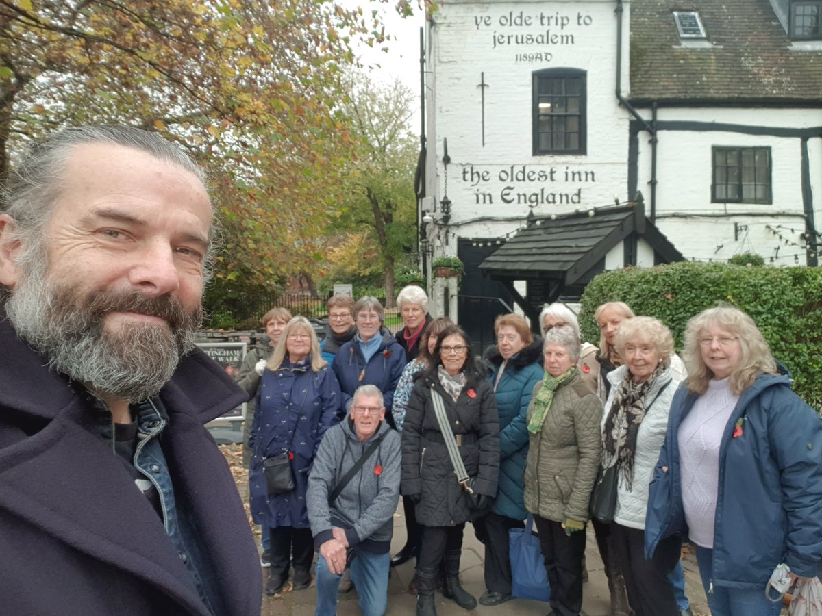 EzekialBone's tweet photo. Castle area Tour a winner for New Life!🎯 'I hear complaints how #Nottm has deteriorated... but #RobinHood transports us beyond this &amp; opens our eyes to the wonderful history the city has...' BM '..all entertained &amp; amused by his wonderful stories &amp; anecdotes...' LMcT @VisitNotts https://t.co/takt3C0Ff1
