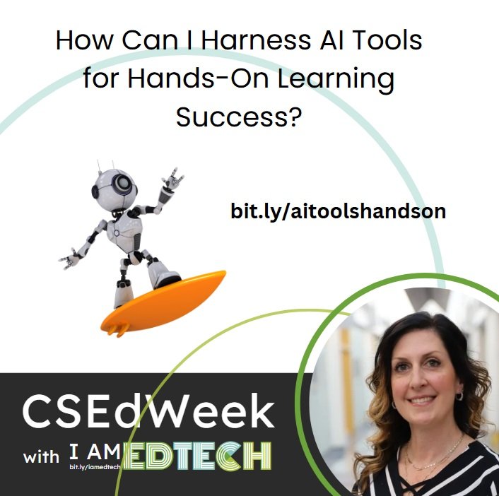 CSinEd Week highlights the importance of integrating technology and coding skills to empower students and shape the future of learning!
#iamedtech #csedweek <a href="/kentisd/">Kent ISD</a> <a href="/tramperk/">Keith Tramper</a> <a href="/myedtechworld/">Sarah Wood</a> <a href="/amandawalma/">Amanda Walma (Kent ISD- PD Hub)</a>