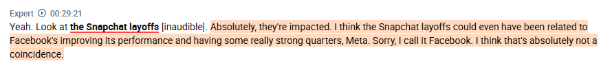 Former $META employee shares his view on the company and the industry:

- According to him, the more efficient you are as an advertiser on the upper funnel, the more awareness you have and the more efficient your bottom funnel will be. If you are a new brand, you have to do a lot