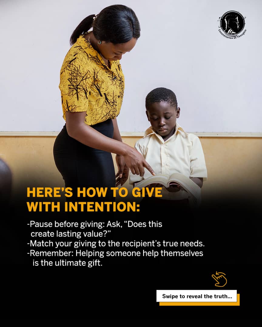 ConstofThoughts's tweet photo. Are you giving thoughtfully or just giving away?

True generosity lies in striking a balance—helping others while preserving your strength to give again tomorrow. https://t.co/jik00iZKED