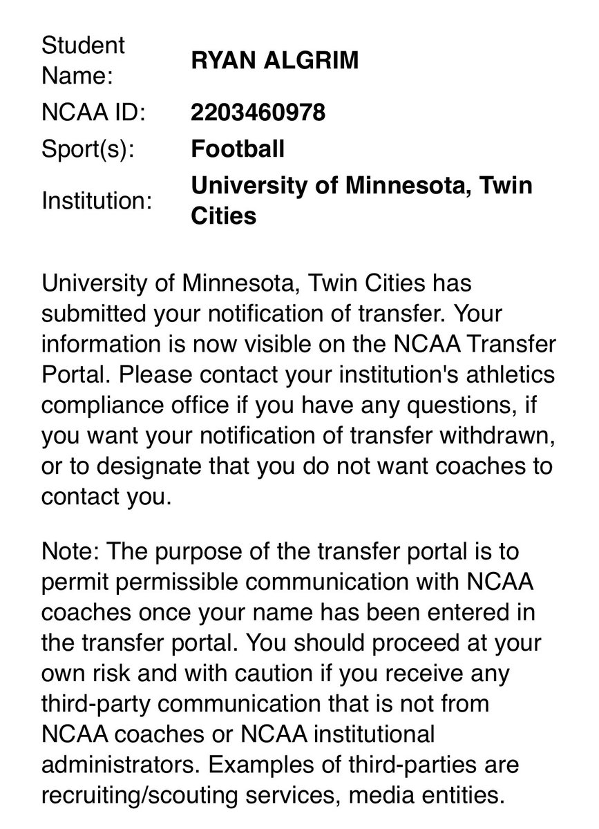 Officially in the portal! Can’t wait to see what happens!
