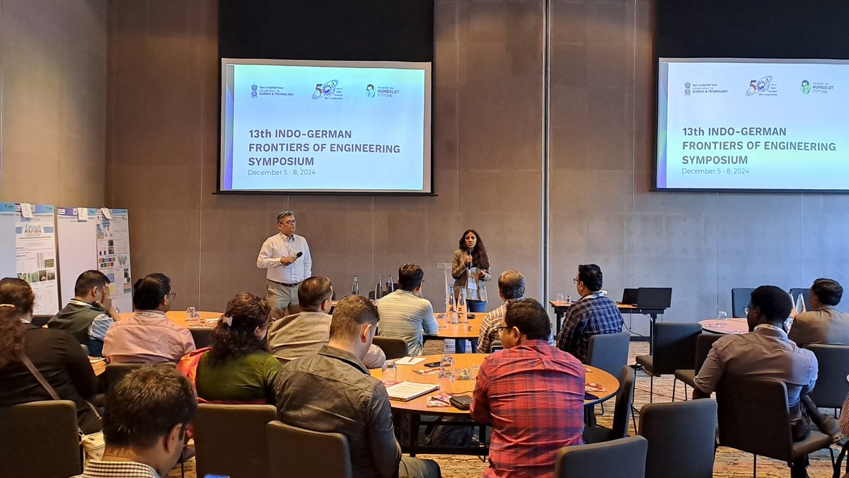 AvHStiftung's tweet image. Engineering the Future: the participants of this year's Indo-German Frontiers of Engineering Symposium in Mumbai discussed sustainable agriculture, financial and quantum technologies, space tech, and much more. #FrontiersOfResearch 🇮🇳🇩🇪
