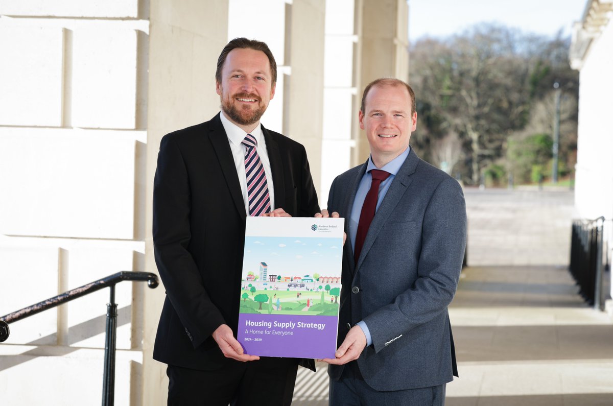Great news! The NI Executive has adopted the Housing Supply Strategy. This ambitious plan aims to deliver 100,000 homes over 15 years 🏠

We endorse this strategy and look forward to working with partners to help deliver much-needed homes.