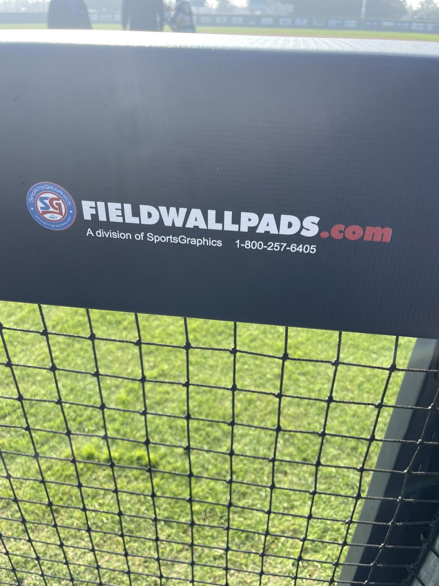 bullardbb's tweet photo. New addition to Mike Noakes Field.  Dugout rail pads by @SportsG87 @fieldwallpads Jordan Willms delivered on time and with accuracy.  ⚔️⚾️⚔️ https://t.co/7dGHJw9u6s