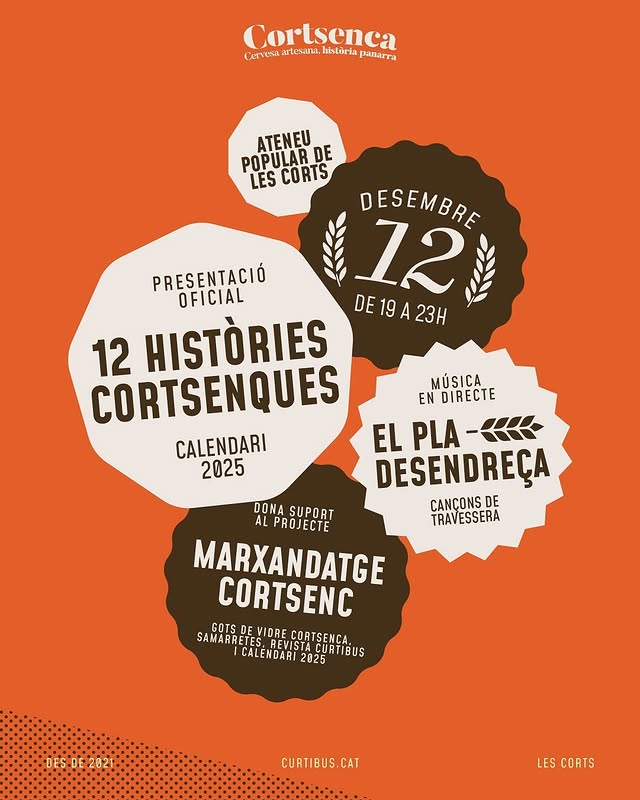 Aquest dijous 12 de desembre ens veiem a l'<a href="/ateneupopularLC/">Ateneu Popular de Les Corts</a>! 

Últim barril, concert en directe i presentació del nou calendari 2025! A partir de les 19h, us hi esperem 🥳