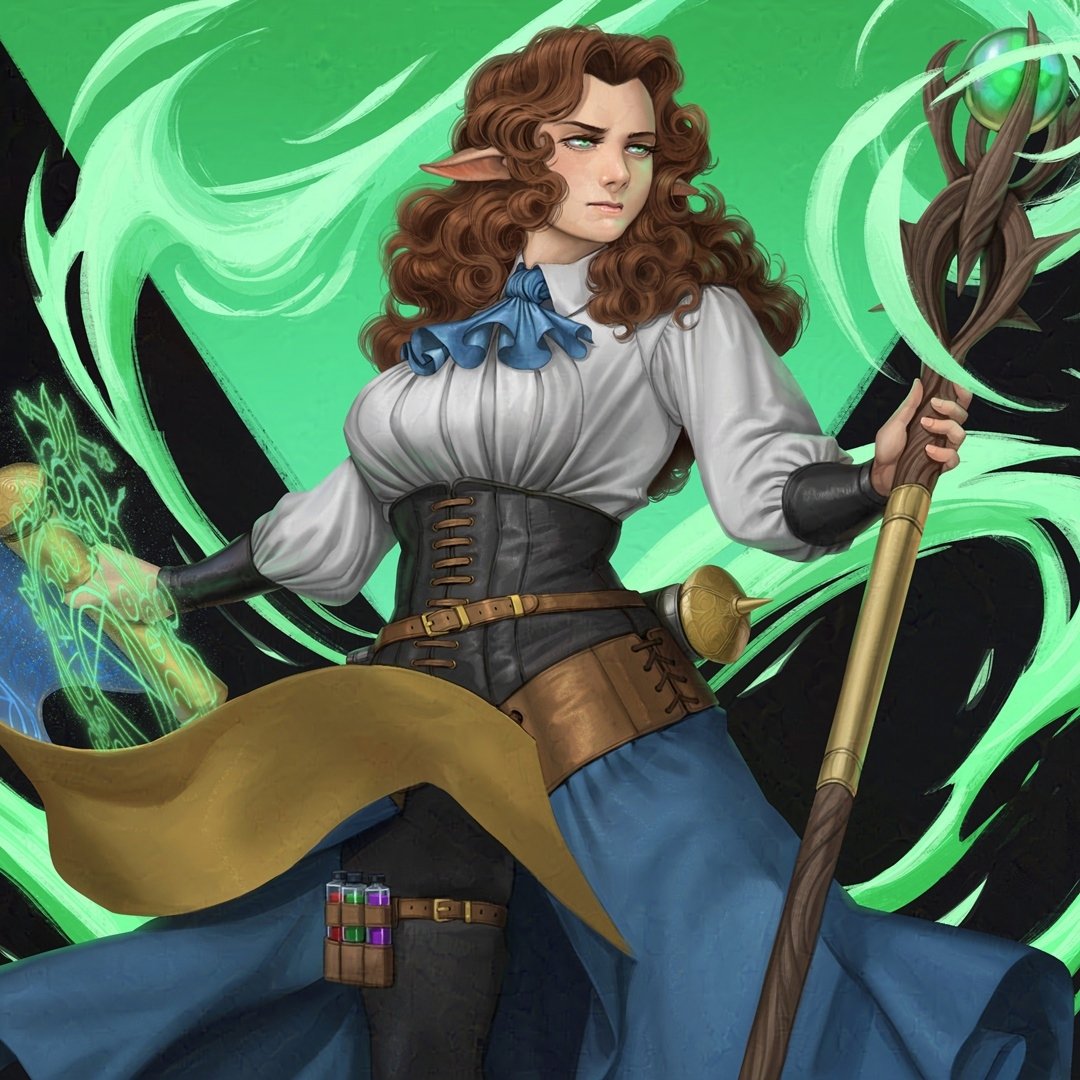 hazmiartpage's tweet photo. Commission for @robertkells 
I should start incorporating background as part of the character design. I struggle a lot when it comes to composing background element. Especially managing contrast. 
#dnd #digitalpainting #illustration #character #noai https://t.co/Bl7mNviZJe