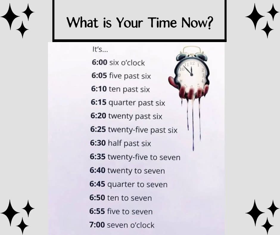 iam_shifat's tweet photo. Learning to tell time? Start with this simple Chart!
#LearnEnglish #EnglishMadeEasy #SpeakFluentEnglish #EnglishGoals #LanguageJourney https://t.co/sMjFQ4Nqqy