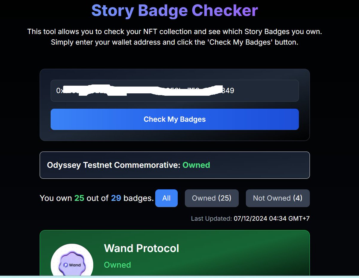 Huongtrankute's tweet photo. I have collected 25 badges, each badge is an experience in the Story's ecosystem.
Thank you! @StoryProtocol https://t.co/kIeJ5odKIC