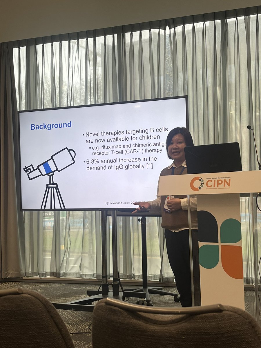 Great to hear the outcomes of <a href="/faniekcheng/">Fan Cheng</a> NIHR research on pharmacokinetic modelling of immunoglobulin in paediatric patients #pharmacistresearch