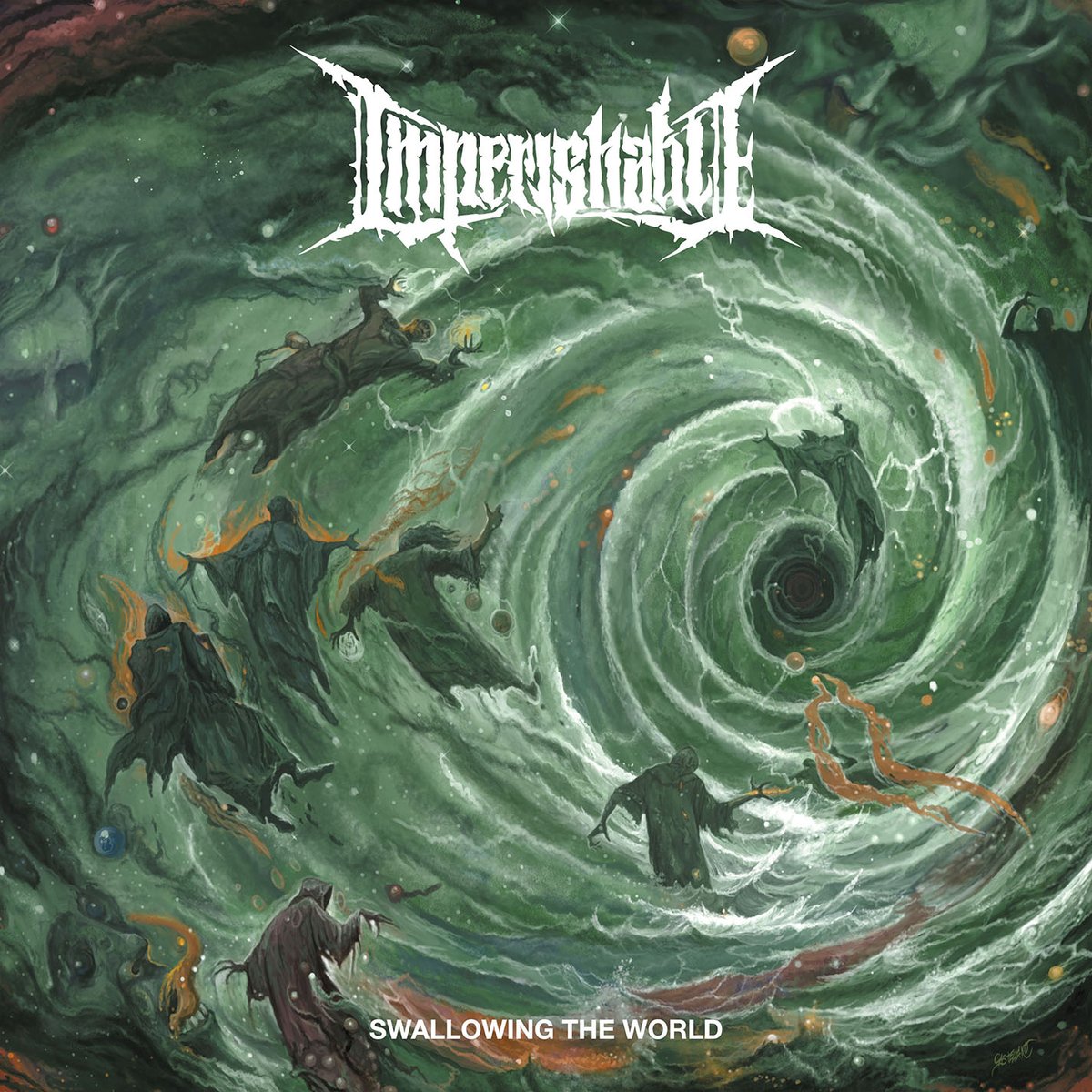 hammerheartrecs's tweet photo. Imperishable and Hammerheart Records are proud to present the artwork for “Swallowing the World”! This killer artwork is done by Juanjo Castellano (Vomitory, Skeletal Remains, Coffins and many more)!
#imperishable #deathmetal #swedishdeathmetal #hammerheartrecords https://t.co/eIqGG5pXnQ