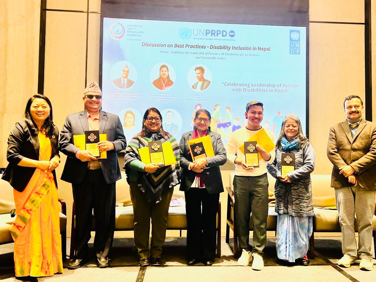pratimapeace's tweet photo. A paradigm shift: A diverse leadership in disability movement from diverse sex, age, ability, caste, ethnic groups, with intersectional  identities in decision making position on the table is required today, we are  disability diversity with @UNDPNepal , Thanks to the team https://t.co/zmqvK1gI2w