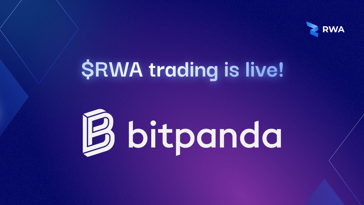 RWA_Inc_'s tweet image. 🚀 We Are Live on BitPanda!

$RWA is officially available for trading on BitPanda, one of Europe’s premier investment platforms! Grab your share of our industry leading token now!

📅 Start trading now: web.bitpanda.com/asset/3295

#RWA