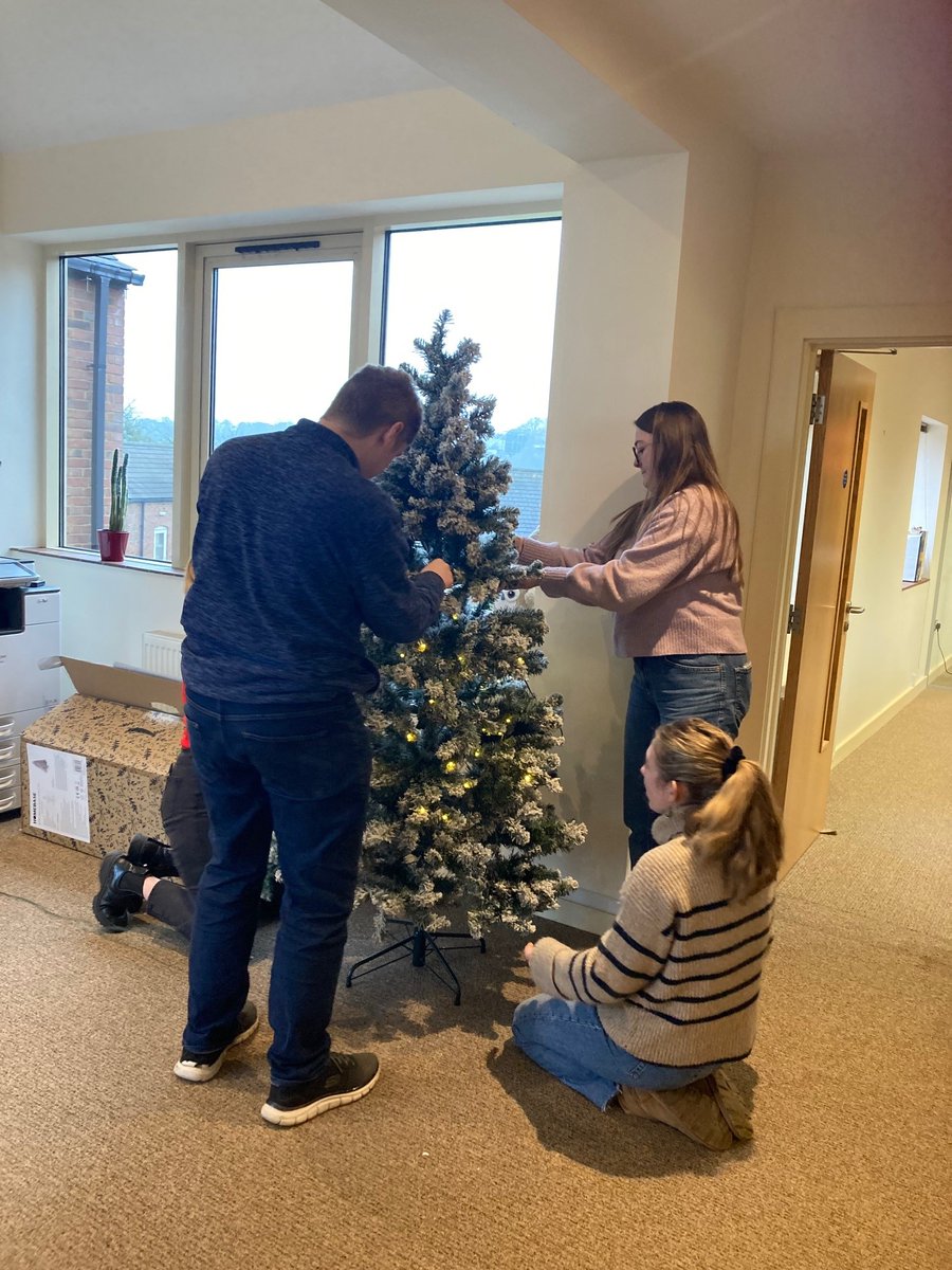 Last week our #MarketHarborough team hosted a #ChristmasCrafts workshop in celebration of the 10th Anniversary of our Market Harborough office! Using recycled paper, the team created snowflakes to decorate the office and the #Christmas tree! Well done team! #MH10 #TeamTEP