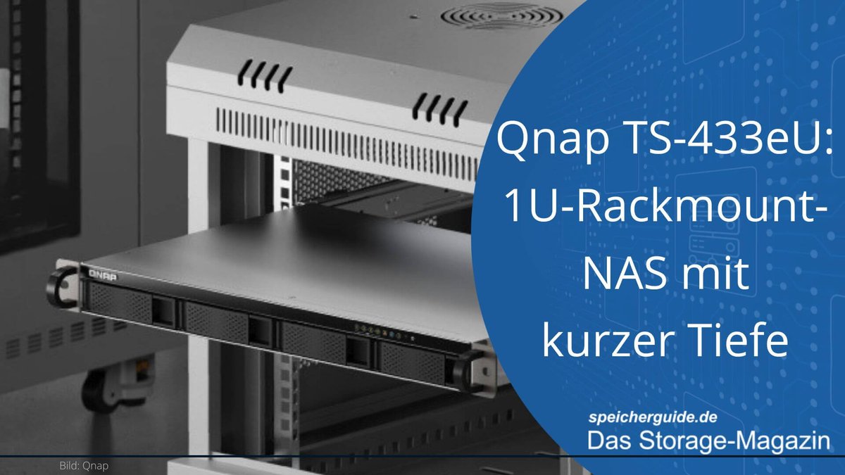 speicherguide's tweet image. 💡 Kompaktes 1U-Rackmount-NAS für KMUs: Das QNAP TS-433eU bietet #EdgeStorage, Backup, 2,5GbE-Konnektivität und KI-Beschleunigung für beengte IT-Umgebungen.
👉 speicherguide.de/news/qnap-ts-4…
#NAS #Storage @QNAP_nas