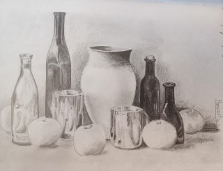 Wednesday Art club is a very popular time for Key Stage 3 students to express themselves and work on their own or group projects, or just unwind and draw. I was thrilled to see that Herman made this lovely S1 bus replica complete with every single detail!