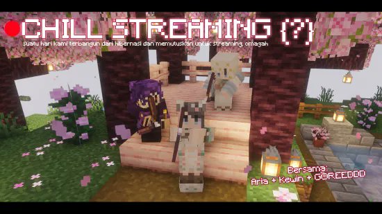 CatSeta's tweet photo. besok mau main minecraft sama @ariaria_ch !!! dan peliharaan barunya @silentmorti_ 

⏰ 07:00 PM GMT+07
📺https://t.co/kAk4j2T75j https://t.co/adChm7tnGM