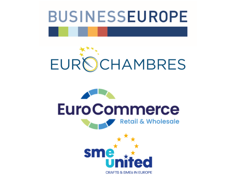 SMEunited's tweet photo. Together with @BusinessEurope, @Eurochambres, and @EuroCommerce, we call for the renewal of the @Europarl_EN #SMEIntergroup for the 2024-2029 EU mandate.

Find out why this Intergroup is vital for Europe’s business community in our joint statement ⬇️
https://t.co/UlU3xlPTl4 https://t.co/KZM7vawmYh