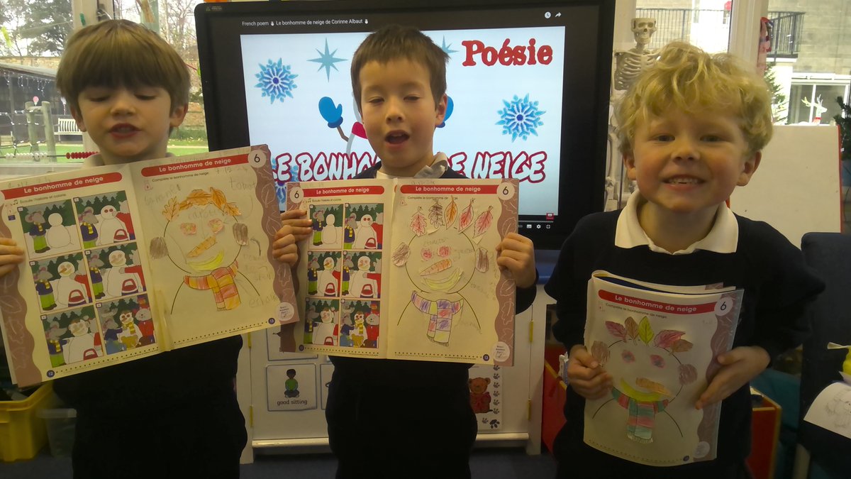 A fabulous French lesson learning to label parts of Le Bonhomme de Neige using items of fruit. #HazlegrovePreprep #HazlegroveYear1 #HazlegroveFrench